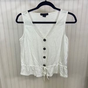 Sanctuary button down peplum tank